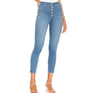 J Brand Natasha Sky High Crop Skinny Blue Ankle Jeans Size 26